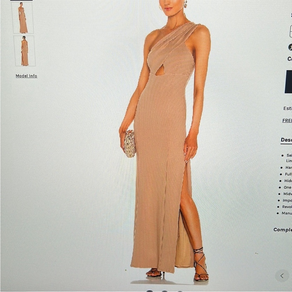 Lovers and Friends Stacey One-Shoulder Dress